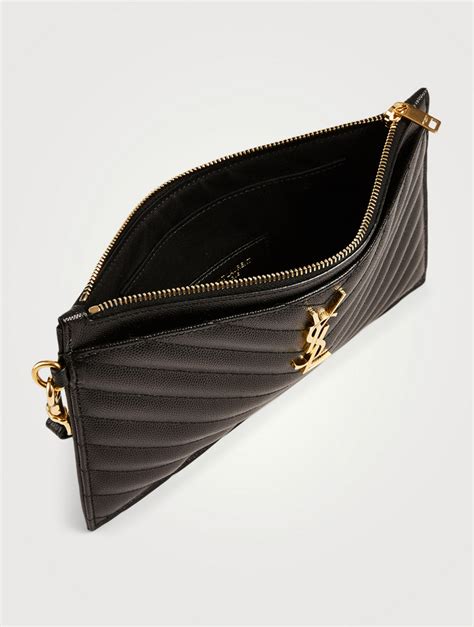 ysl clutch black|authentic ysl handbag clutch.